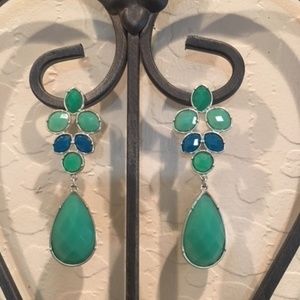 Fashion Earrings in Turquoise & Blue